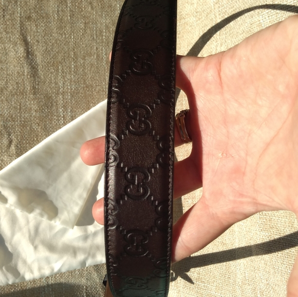 Gucci GG Interlocking Guccissima Leather Belt - Picture 7 of 8